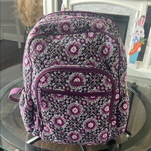 Vera Bradley Floral Purple Backpack